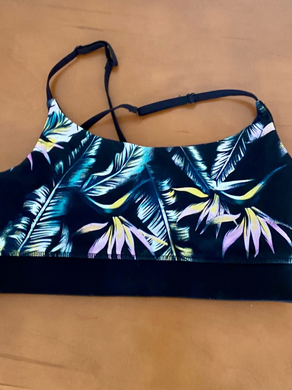 Skechers Tropical Print Sports Bra L